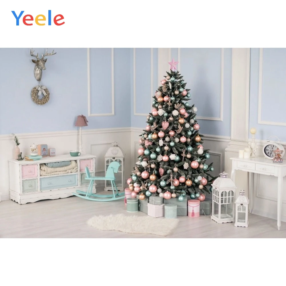 Yeele фоны для фотосъемки белая детская комната стол стул Рождество ребенок