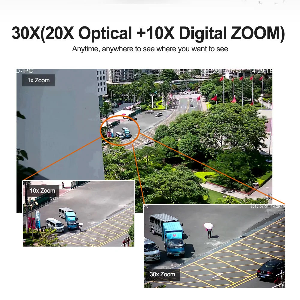 HD 1080P 2-мегапиксельная PTZ IP камера наружная 30X зум ИК 50 м ночного видения