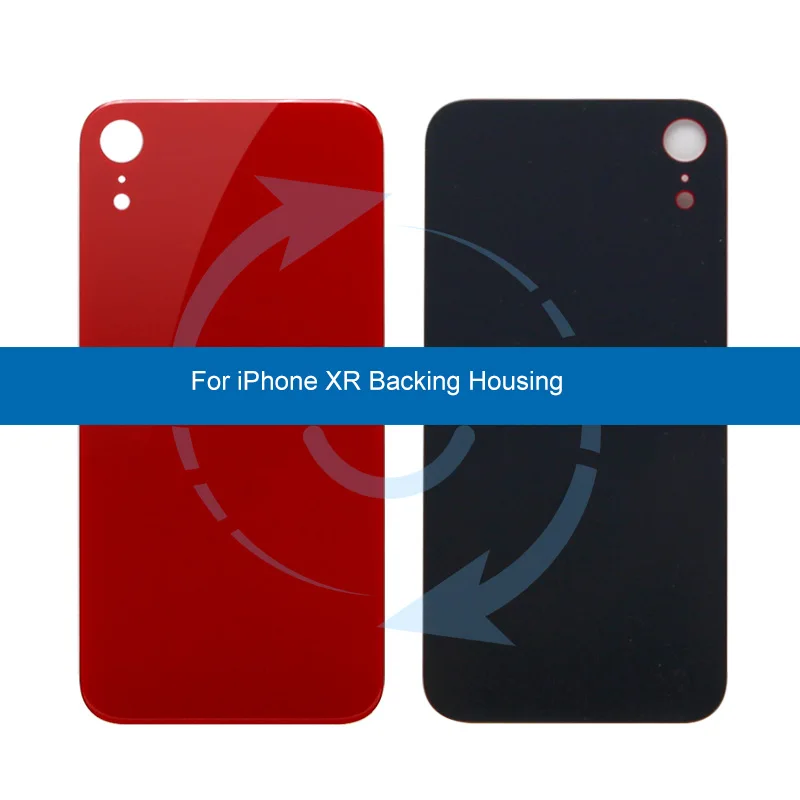Задняя Крышка аккумуляторной батареи для iPhone XR 6 1 дюйма стеклянная панель корпус