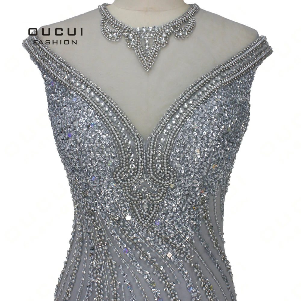 Oucui/Новое поступление Robe De Soiree платья для выпускного вечера 2019 цвет шампанского