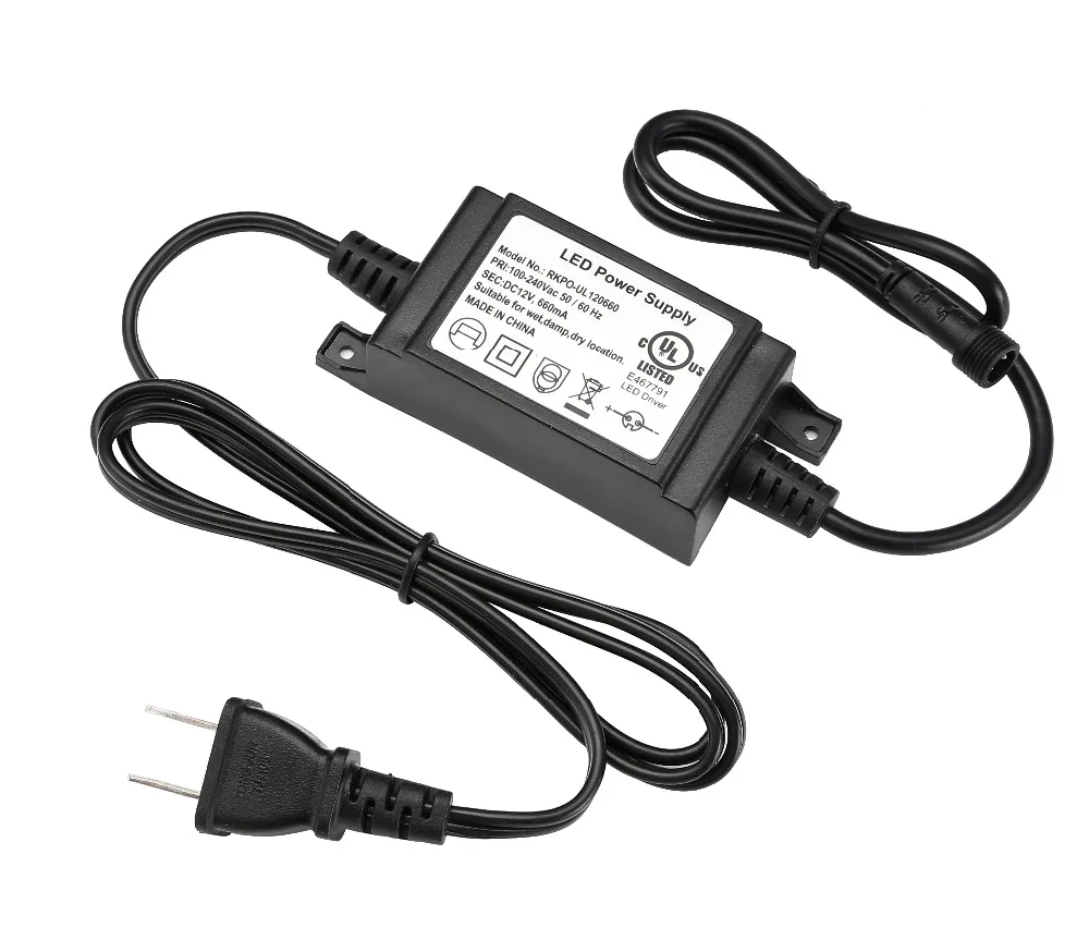 100 240В трансформатор DC12V Светодиодный драйвер UL TUV GS SAA PSE CUL источник питания 8 Вт 12 30