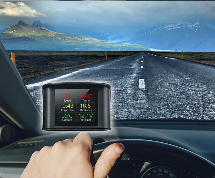 Проекция на лобовое стекло авто бортовой компьютер OBD2 Head Up дисплей Автомобильный проектор скорости P10 HUD OBD Автомобильный измеритель скорости