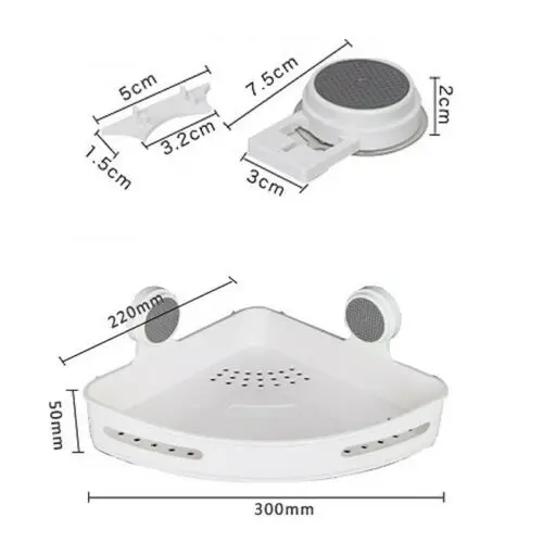 Великобритания ванная комната угловой держатель для хранения полки удар угол