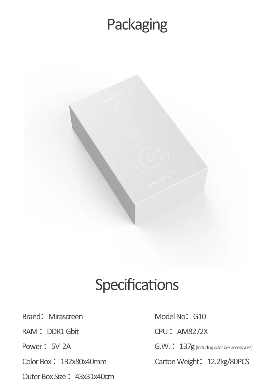 2,4 г/5,8 ггц WiFi 4K tv Stick Mirascreen G10 видео WiFi Дисплей приемник для ТВ-тюнера HDMI miracast anycast airpaly для Android ios