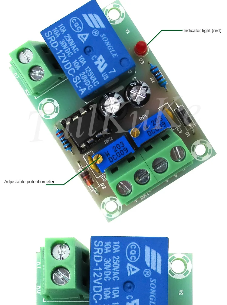 XH-M601 контроль зарядки аккумулятора 12V интеллектуальное зарядное устройство Панель управления питанием автоматическая зарядка