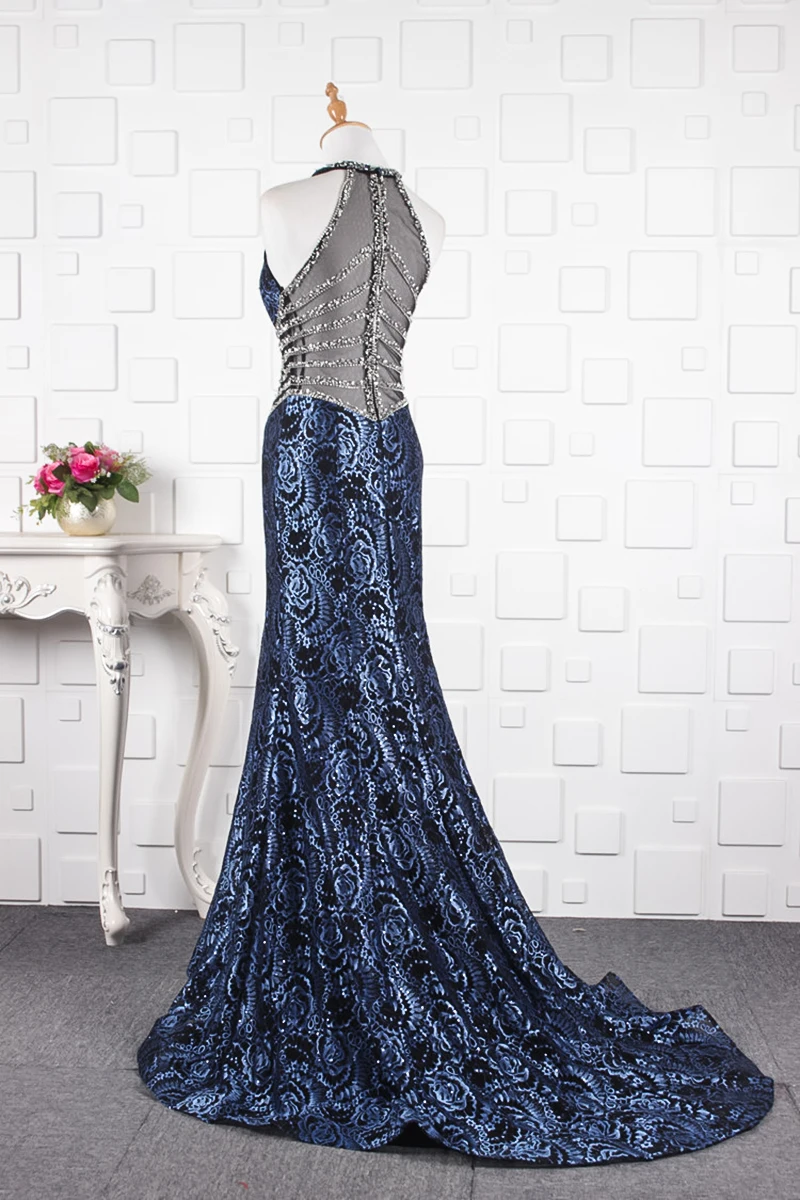 JANCEMBER Роскошные vestidos de noche Бисероплетение с кристаллами без рукавов цветочный принт Часовня Поезд Русалка новая одежда