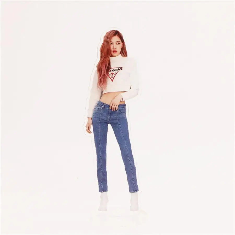 Kpop Blackpink, акриловая фигурка стэнди, кукла, Роза Лиза, 18 см, стоячий стол, Декор, Jisoo Jennie