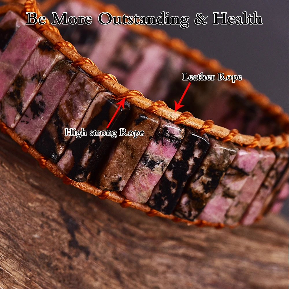 Asingeloo кожаные браслеты ручной работы с красной нитью из бусин черной линией