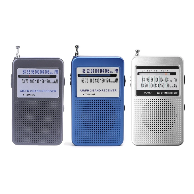 Портативный AM/FM 2 диапазона Цифровой Дисплей карманный радиоприемник с
