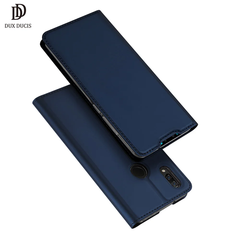 DUX DUCIS Чехол-книжка из искусственной кожи для Huawei Y9 2019 роскошный сатиновый