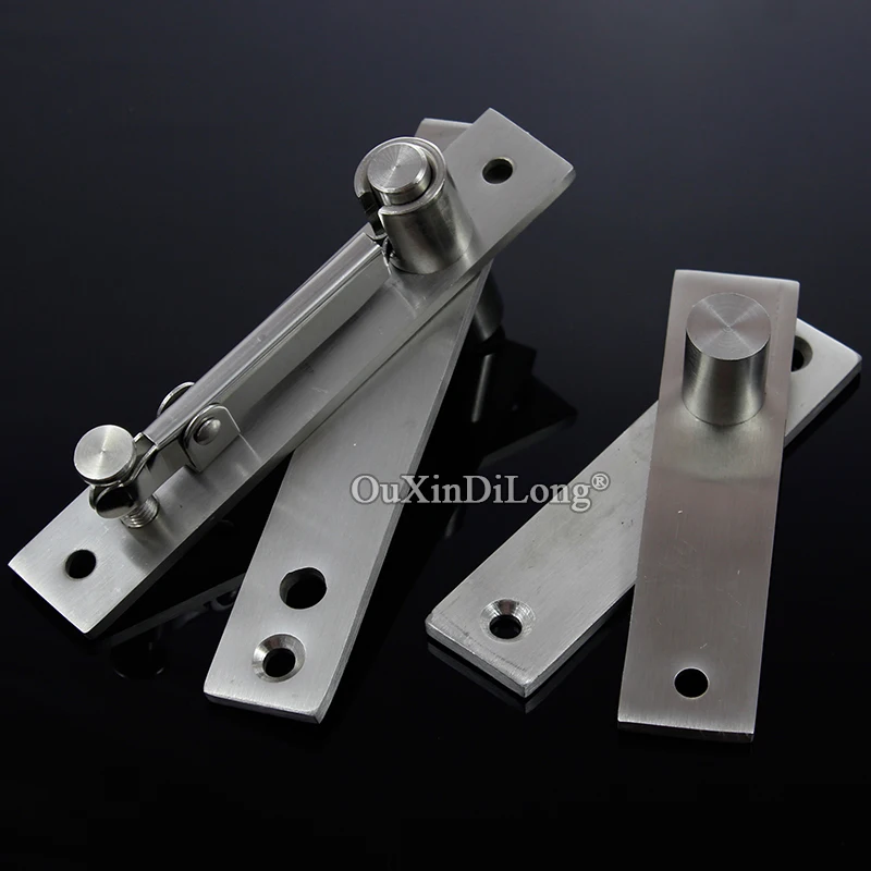 

2Sets Stainless Steel Heavy Duty Door Pivot Hinges 360 Degree Rotary Invisible Hidden Install Up&Down Door Hinge Load 120KG/Set