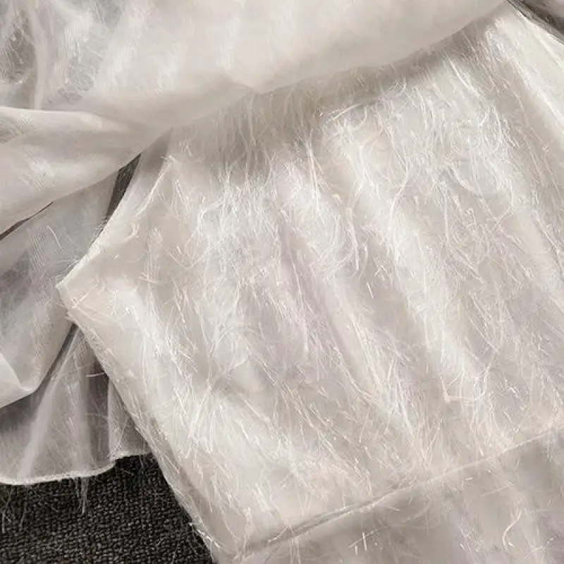 2019 летнее Новое поступление белое платье с круглым вырезом без рукавов