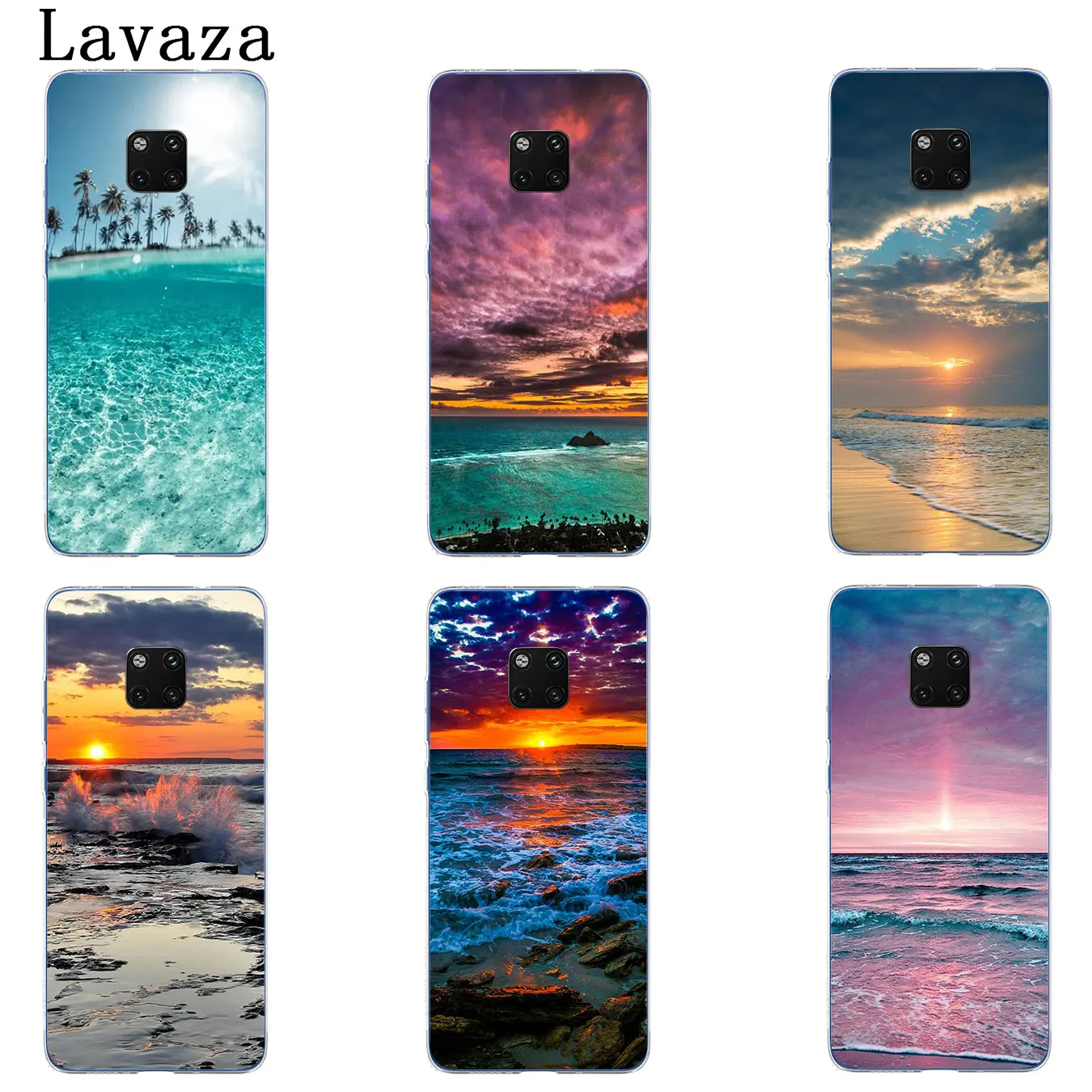 Твердый чехол для телефона Lavaza Clear Sea Sky Sandy beach Huawei Mate 30 10 20 Pro Lite Y6 Prime Nova 5I 4 3i 3 2i 2