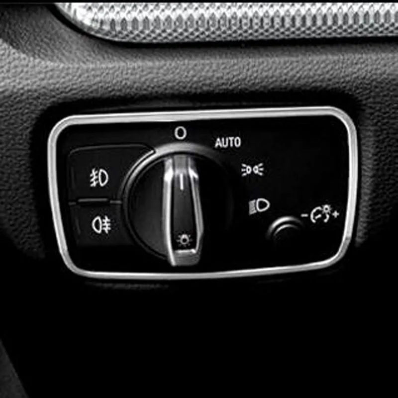

Фирменная Новинка для Audi A3 высокое качество Нержавеющая сталь каркас фар Adjustme переключатель крышки отделкой автомобиль для укладки аксесс...