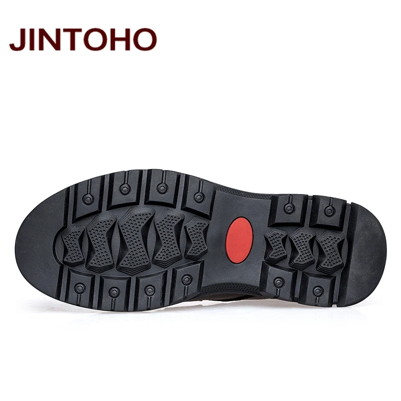 JINTOHO/Высококачественная Мужская обувь из натуральной кожи на плоской подошве; модная мужская модельная обувь; итальянская кожаная обувь; официальные мужские мокасины; Zapatos