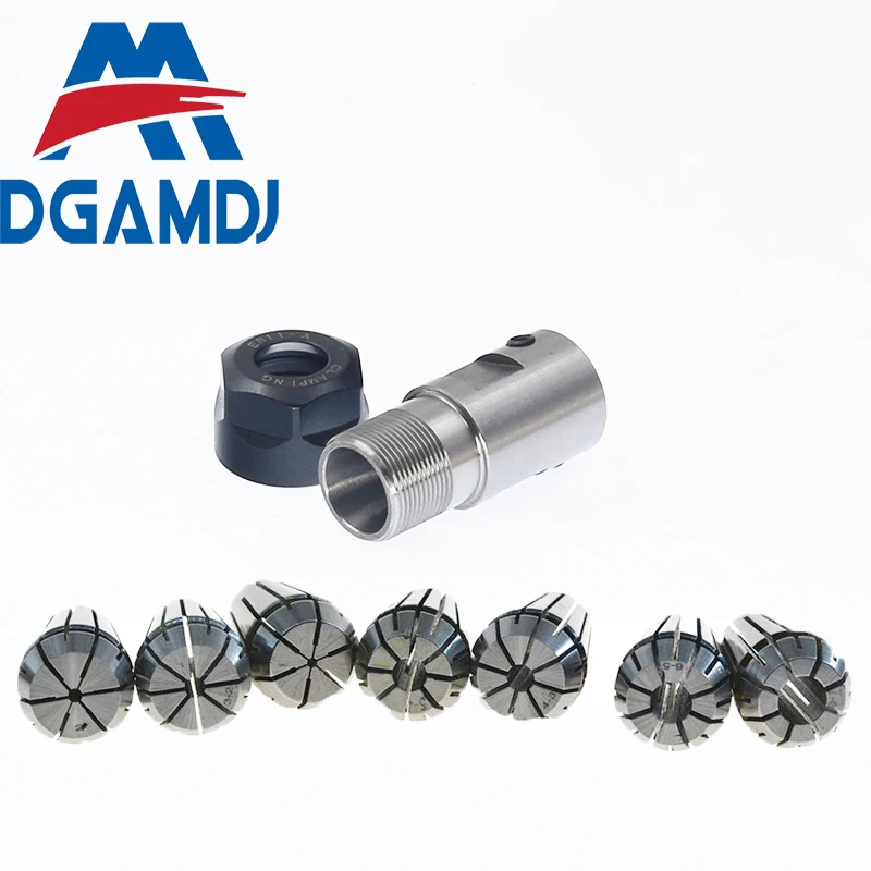 

7pcs collet +spindle motor clamp tool rod C16 ER11 35L inner hole 5mm 6mm 6.35mm 8mm 10mm shaft motor lengthened clamping knife