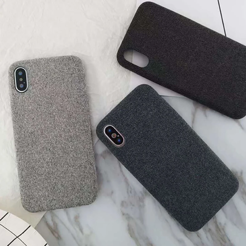 Ультратонкий тканевый узор для мобильного телефона Apple XSmax чехол iphone7plus плюшевый