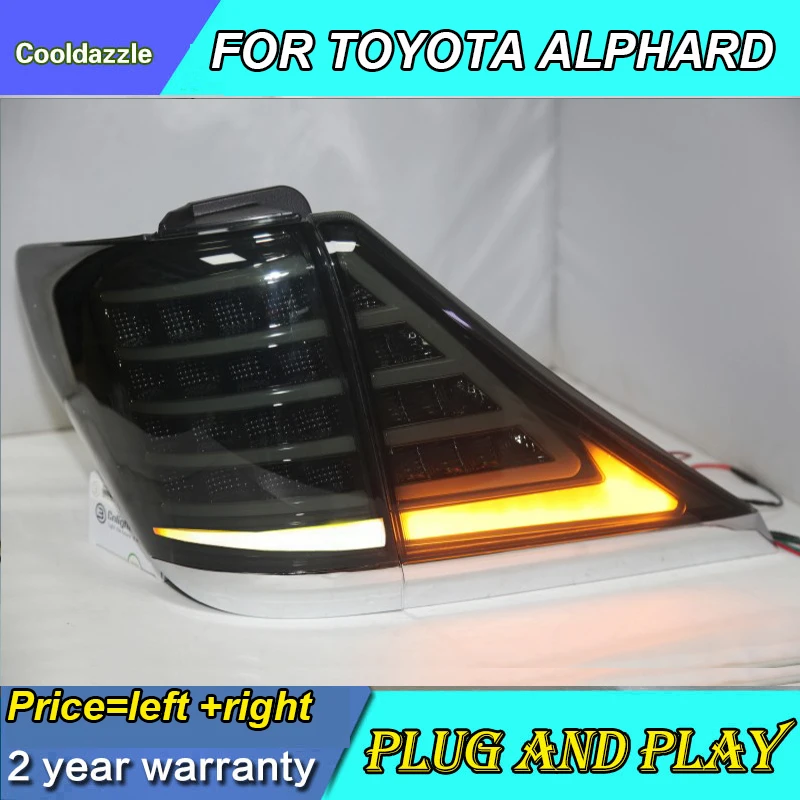 Для TOYOTA Alphard светодиодный задний фонарь 2007 2008 2009 2010 2011 2012 2013 год задний фонарь стояночный сигнал поворота