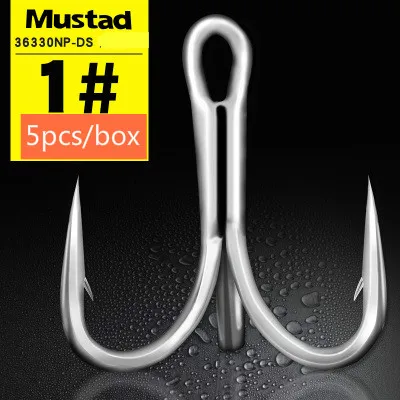 Mustad тройные Крючки 36330 сильный острый твердый колючий Anzuelos Глубокий Океан кальмаров сельдь Три якоря рыболовный крючок Рыболовные снасти Pesca - Цвет: Красный
