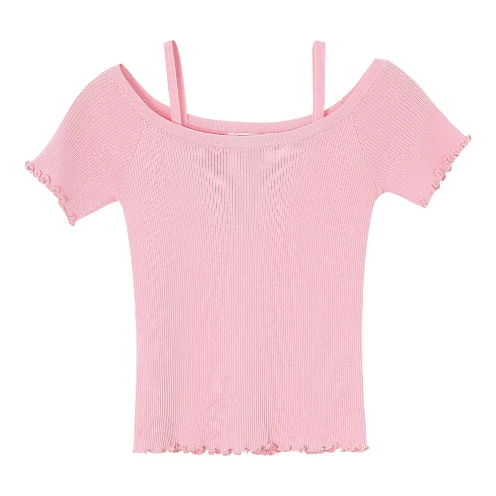 Metersbonwe женская футболка с вырезом лодочкой коротким рукавом 2019 летняя новая