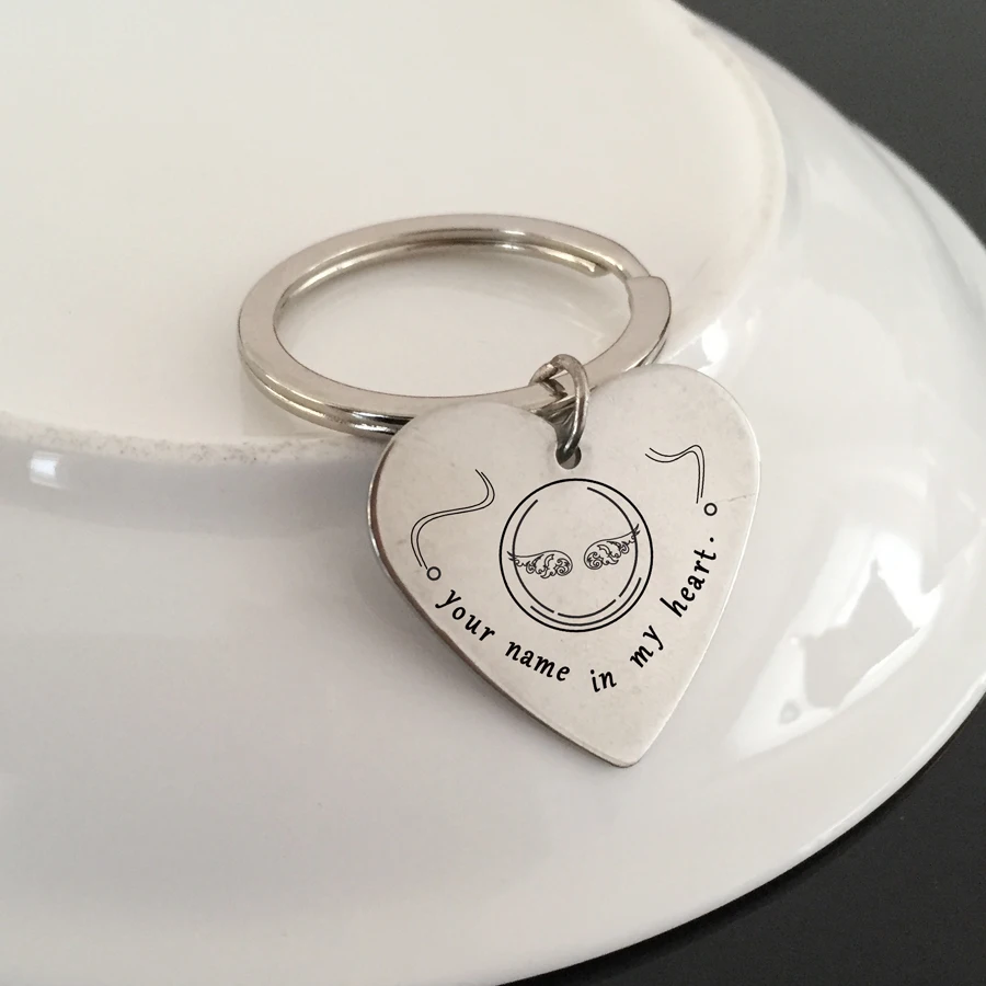 Модные ювелирные изделия под заказ с гравировкой имени ангела в моем сердце