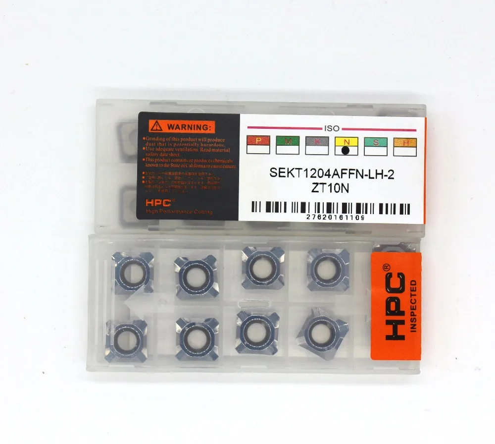 

10 pcs of SEKT1204AFFN-LA-ZT10N carbide inserts carbide cutter for milling tool milling cutter