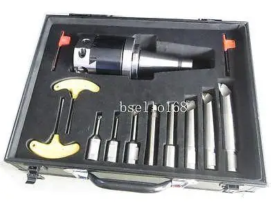 

Precision 8-200mm Boring Head System+8pcs Borin Bar +NT40 M16 ToolHolder Set