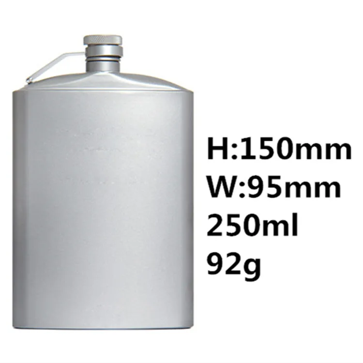 Комбо титановая фляга стеклянный набор с воронкой для кемпинга пикника