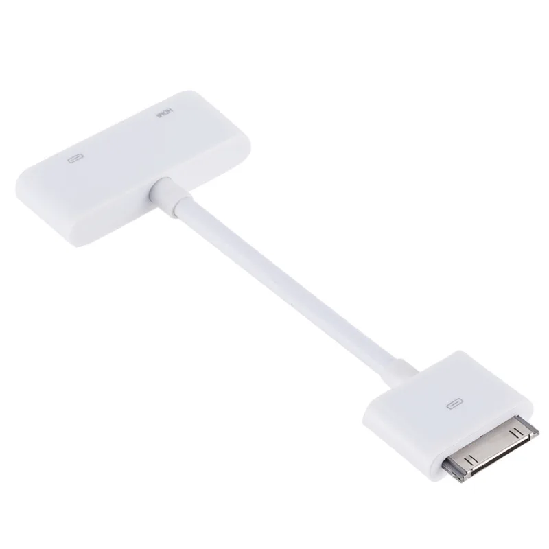 Elistoooop 1080P цифровой AV HDMI док-разъем HD tv Белый адаптер 30pin для iPad 2/3 iPhone 4/4S iPod IOS |