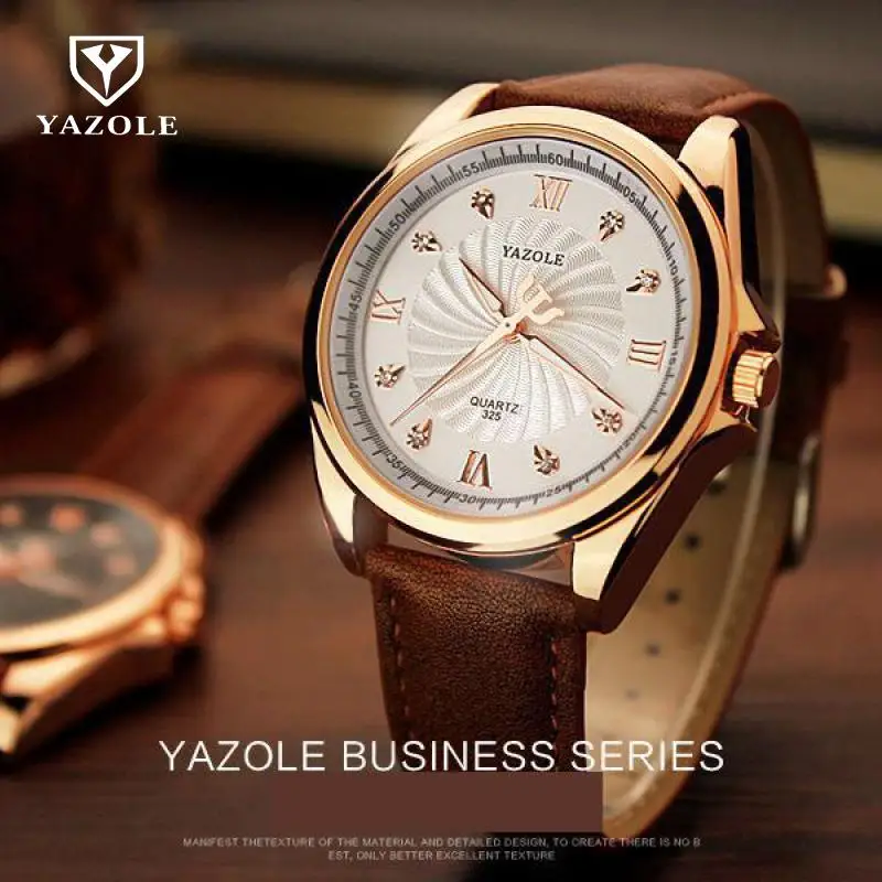 2018 модные роскошные часы YAZOLE из розового золота с кристаллами шикарные бизнес