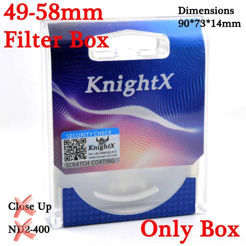 49-58mm Filter Box KnightX FLD UV ND Star фильтр для объектива камеры для canon sony nikon 49 52 55 58 62 67 72 77 мм d5300 набор цветов Фотография 2000d - Цвет: 49-58mm Filter Box