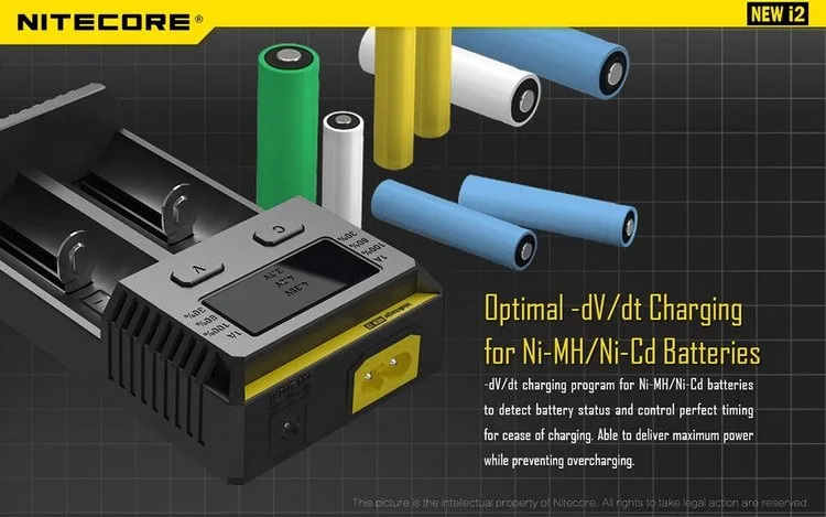 NITECORE I2 зарядное устройство+ NITECORE батареи 3500mAh 3200mAh 2600mAh 2300mAh 14500 NL147 NL166 RCR123 литий-ионный аккумулятор
