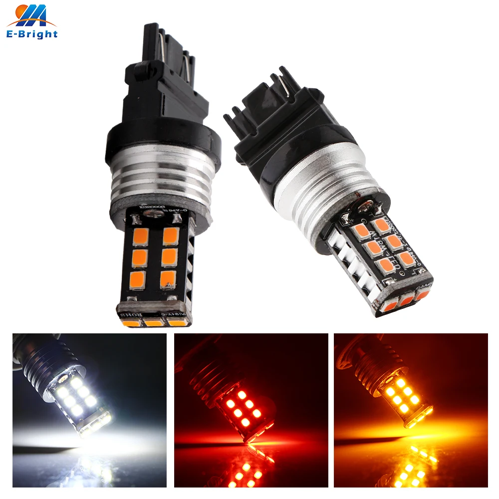 6X T25 Canbus DC 12 В 24 2835 15 SMD 3156 3157 светодиодные лампы резервные задние индикаторы