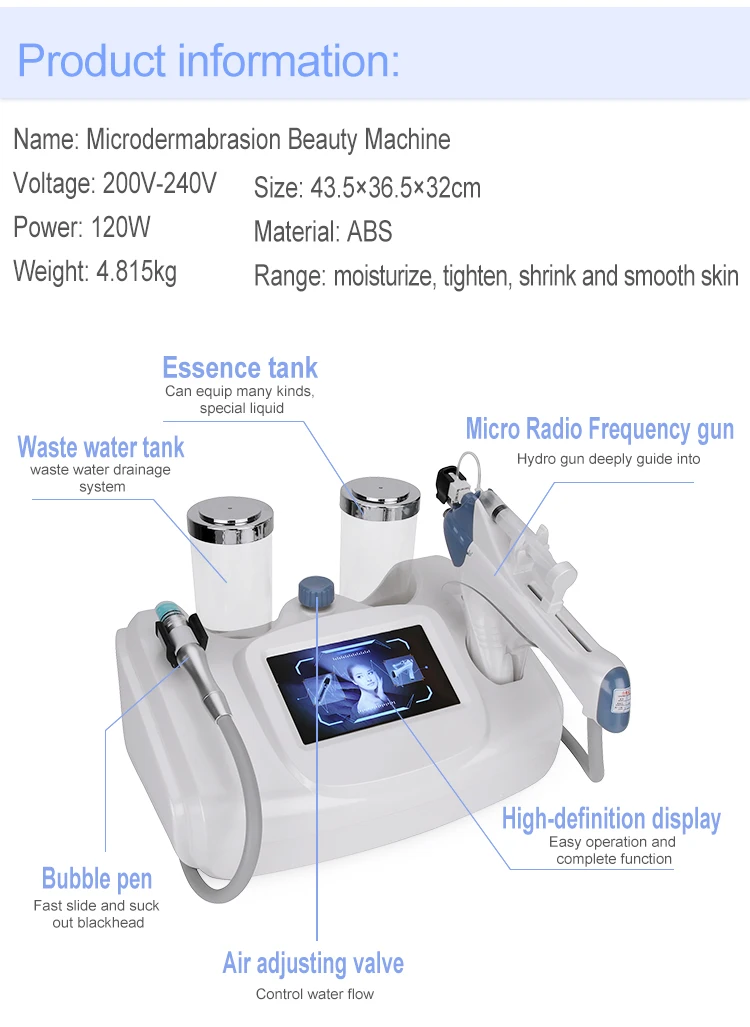 Новое прибытие 2 в 1 Hydrafacial машина игла мезотерапия для ухода за кожей водный реактивный мезо пистолет для лица