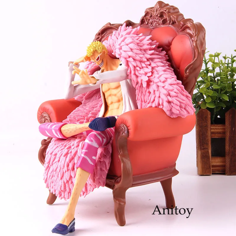 Аниме одна деталь фигурку donquixote doflamingo сидит на диван ПВХ Коллекция Модель игрушки p. o. p DX подарок на день рождения