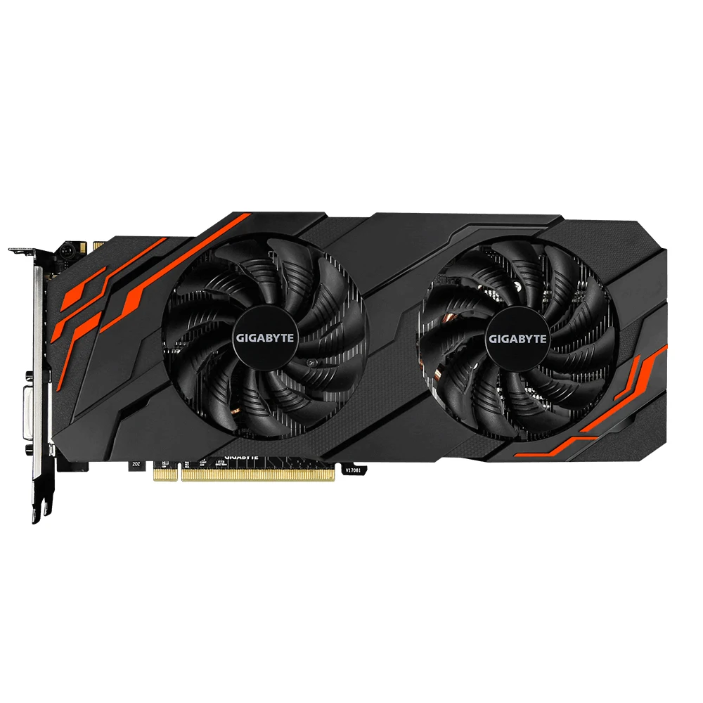 Видеокарта Bykski с полным покрытием Waterblock Plus GIGABYTE GeForce GTX 1070 WindForce OC 8 Гб (REV.2.0) P/N: