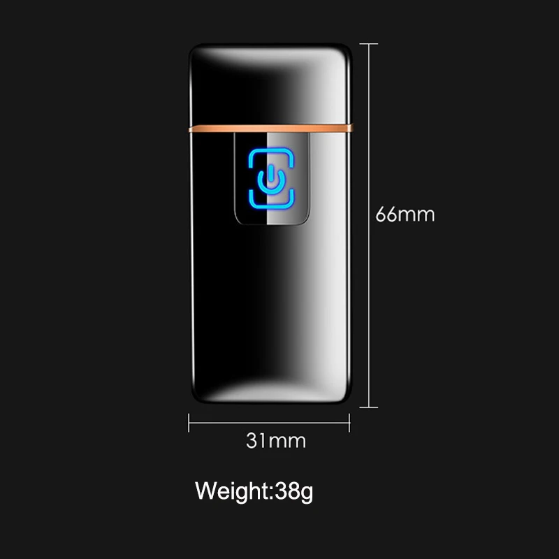 Новинка тонкая usb зарядка зажигалка с сенсорным экраном электронные зажигалки