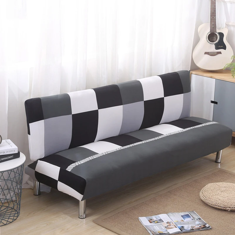 Модный черно-белый плед-чехол для дивана эластичный чехол для дивана-кровативсе включено чехол для дивана без подлокотника без перила