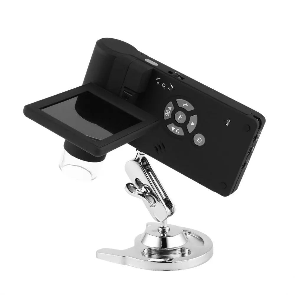 UM039 Ручной цифровой 500X микроскоп реальный 5.0MP 3 ''ЖК дисплей 8 светодиодный S2T4