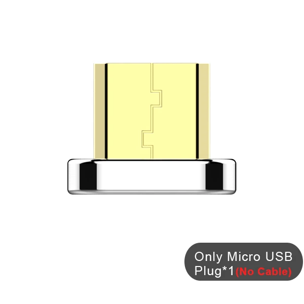 Only Micro usb plug NOHON Магнитный зарядный кабель, шнур для синхронизации данных, освещение, 8 Pin для iPhone X 7 8 Plus, быстрая зарядка, Micro usb type C для samsung S8 S9 - Цвет: Only Micro usb plug