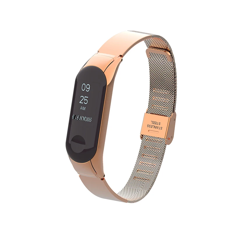 AKGLEADER для Xiao mi Band 3 ремешок на запястье металлический Безвинтовой браслет из нержавеющей стали для Xiaomi mi Band 2 3 браслет на запястье Pulseira