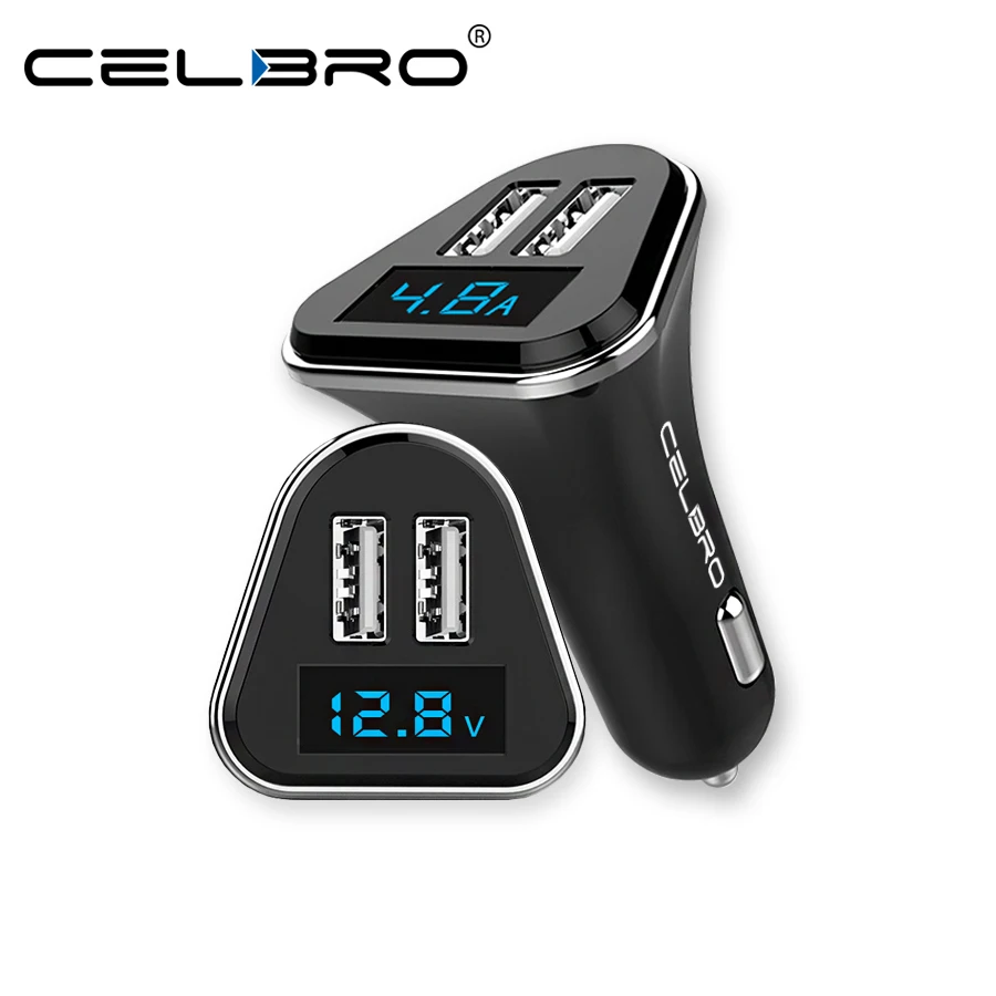 Автомобильное зарядное устройство для телефона с двумя мини USB адаптер 2 портами