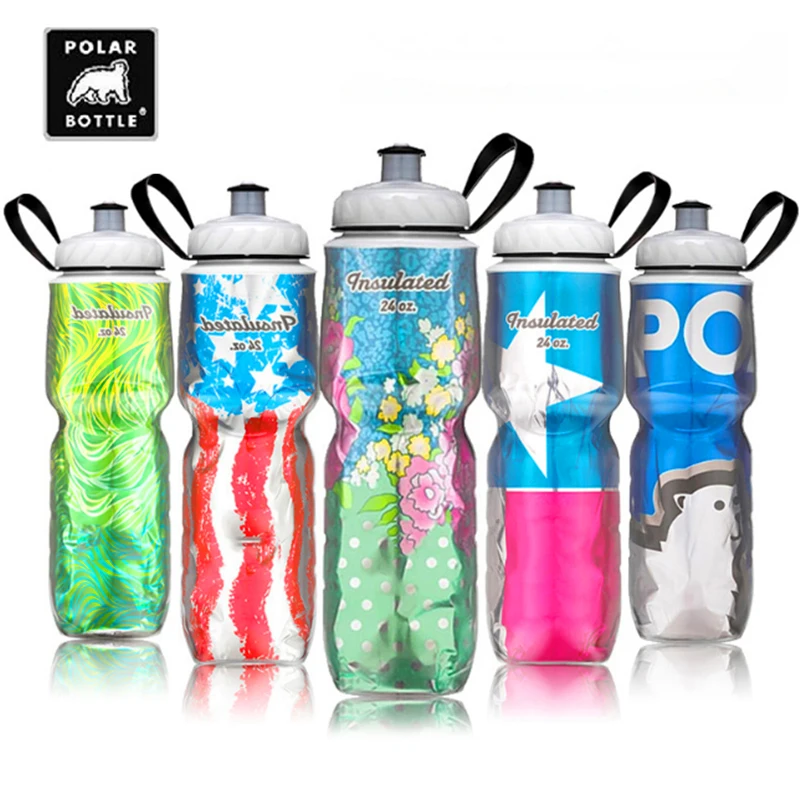 Polar bottle polar bear бутылка для воды горного велосипеда спорта верховой езды с Холодным