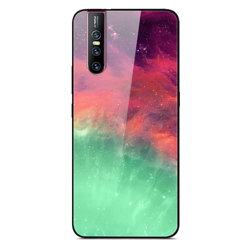 07 Чехол из закаленного стекла для Coque VIVO V15 Pro, чехол V 15, мягкий бампер, 3D Рисунок кошки, чехол для VIVO V15 Pro V15Pro V 15, чехол для телефона - Цвет: 07