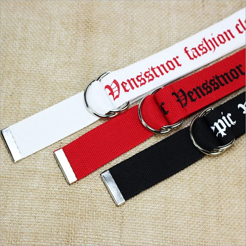 Ремень с надписью Русский алфавит для мужчин и женщин Модный брезентовый пояс