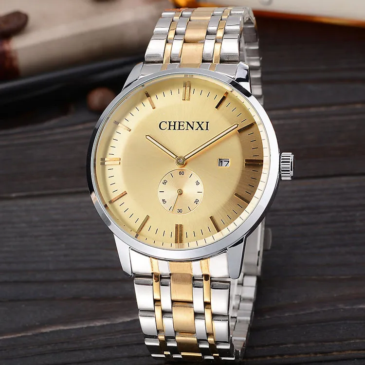 2018 горячие модные часы для мужчин Топ бренд Роскошные наручные из нержавеющей