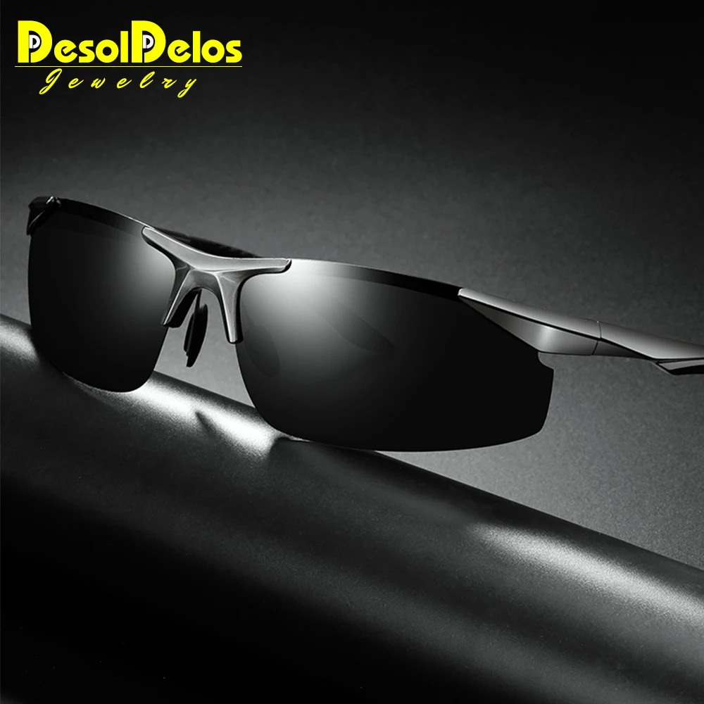 2019 спортивные поляризационные солнцезащитные очки без оправы TR90 ультралегкие