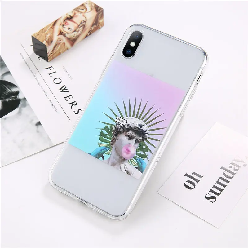 6435 Lovebay для iPhone 7 чехол с прозрачными буквами для iPhone 6 6S 7 8 Plus 11 Pro X XR XS Max 5 5S SE мягкий чехол для телефона TPU задняя крышка - Цвет: 6435