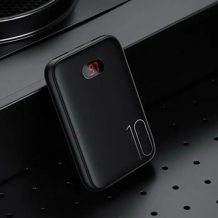 Mi ni 10000 мАч двойной USB портативный внешний аккумулятор светодиодный дисплей внешний аккумулятор для Xiaomi mi iPhone samsung повербанк
