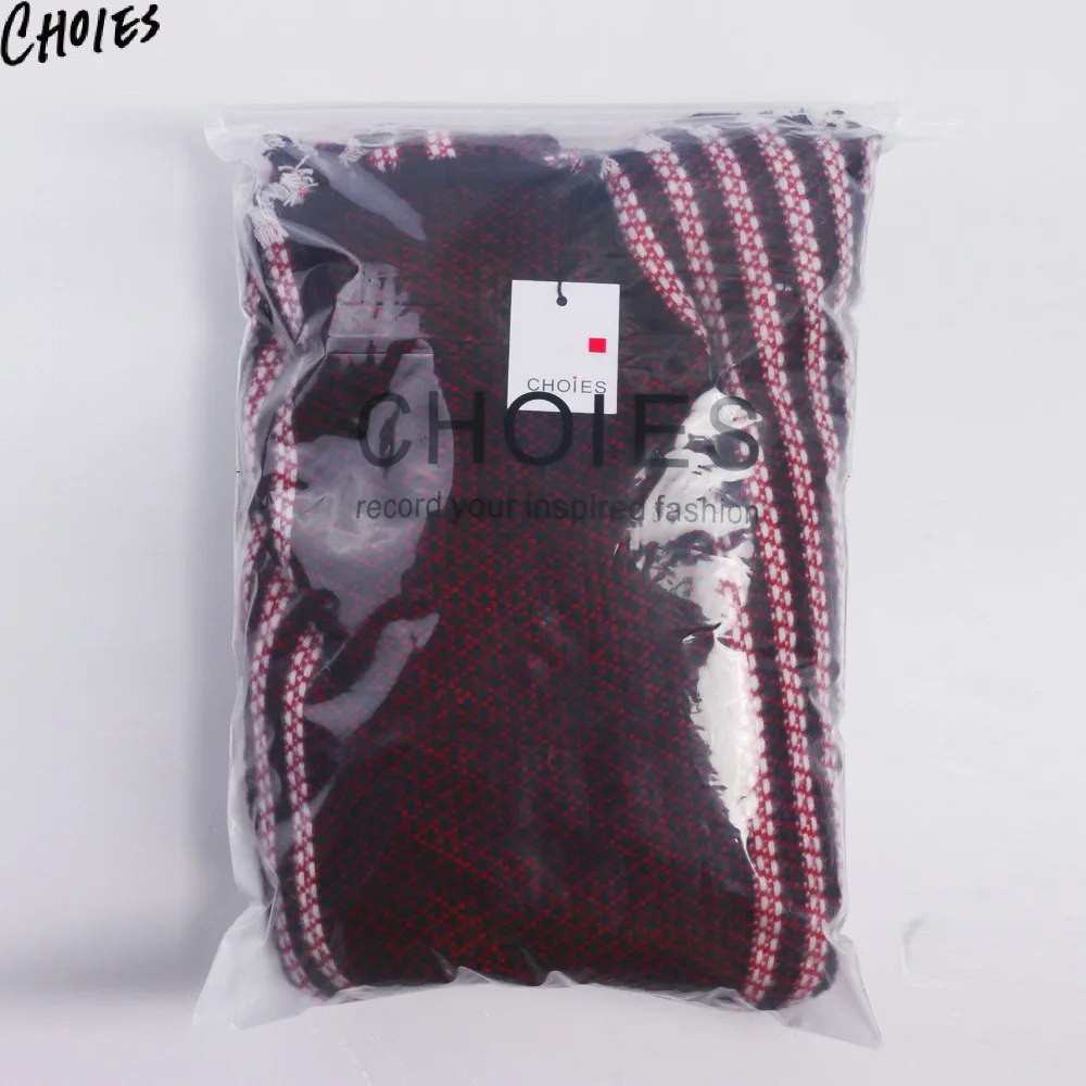 Women Fringed Pashmina Scarf Cape Red Striped Loose Casual Knitted Tassel Poncho 2016 Fall Winter New | Аксессуары для одежды